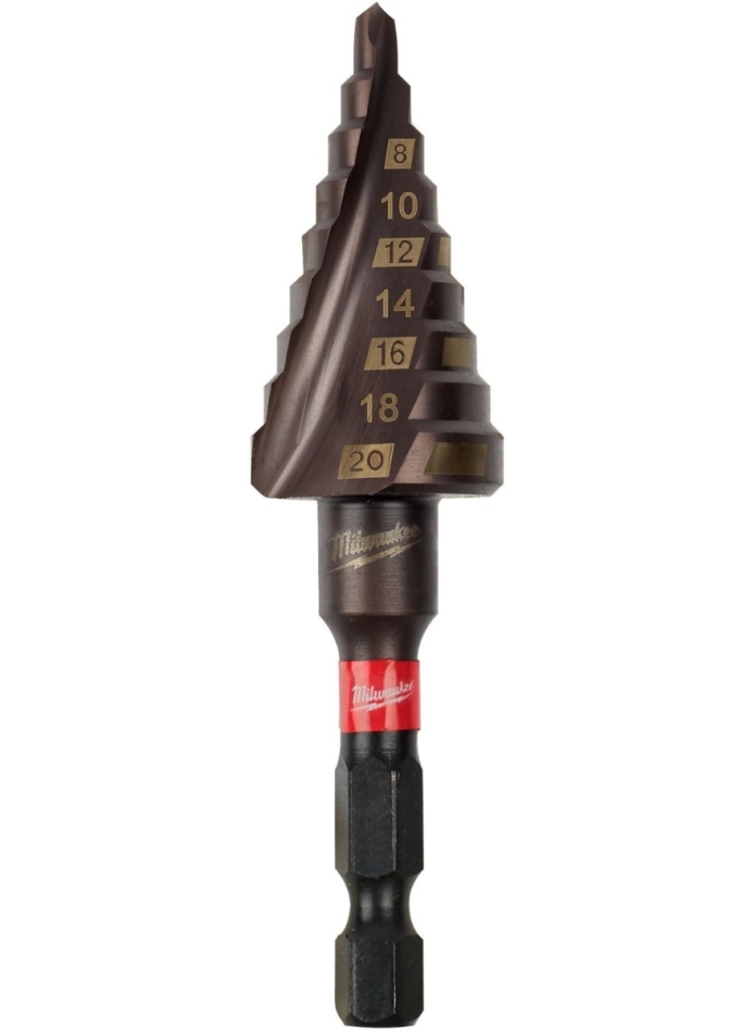 Milwaukee Accesorios 48899263 SHOCKWAVE™ Broca escalonada 4-20 mm - 1/4"