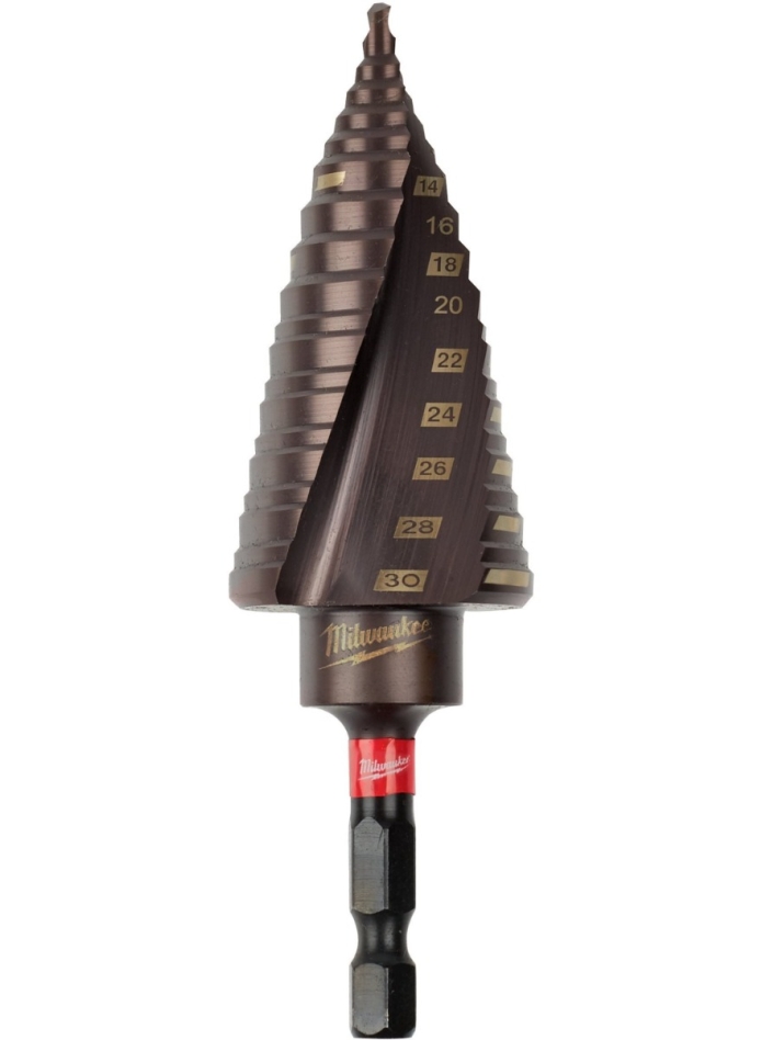 Milwaukee Accesorios 48899265 SHOCKWAVE™ Broca escalonada 4-30 mm - 1/4"
