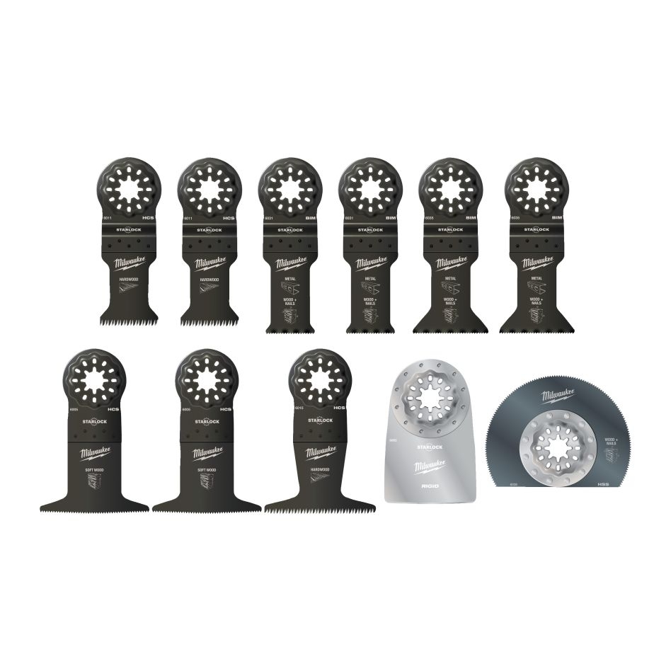Milwaukee Accesorios 48906090 Starlock - Juego OMT General - 11 piezas