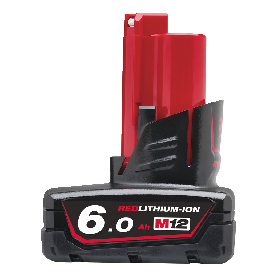 Milwaukee Accesorios 4932451395 Batería M12 B6 M12 12V 6.0ah roja Li-Ion