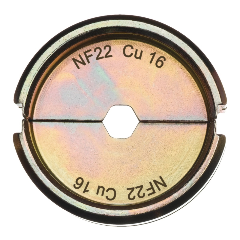 Milwaukee Accesorios 4932451733 NF22 Cu 16 Mordaza de engarce 16mm2 para M18 HCCT-201C Alicates de engarce
