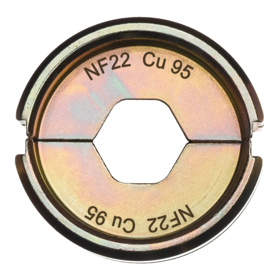 Milwaukee Accesorios 4932451738 NF22 Cu 95 Mordaza de engarce 95mm2 para M18 HCCT-201C Alicates de engarce