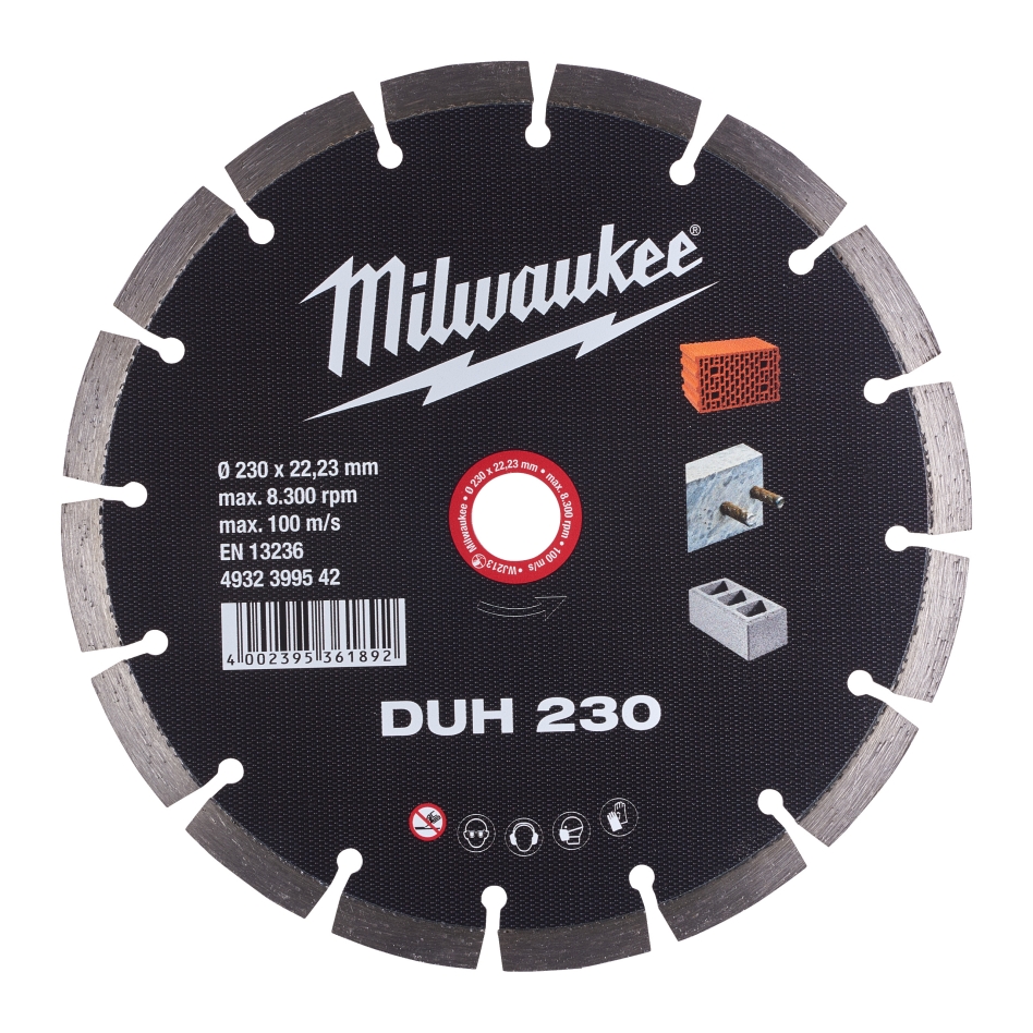 Milwaukee Accesorios 4932399542 Disco de corte diamantado DUH 230