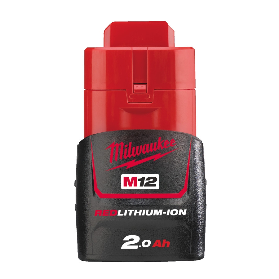 Milwaukee Accesorios 4932430064 M12 B2 Batería M12 12v 2.0ah roja Li-Ion