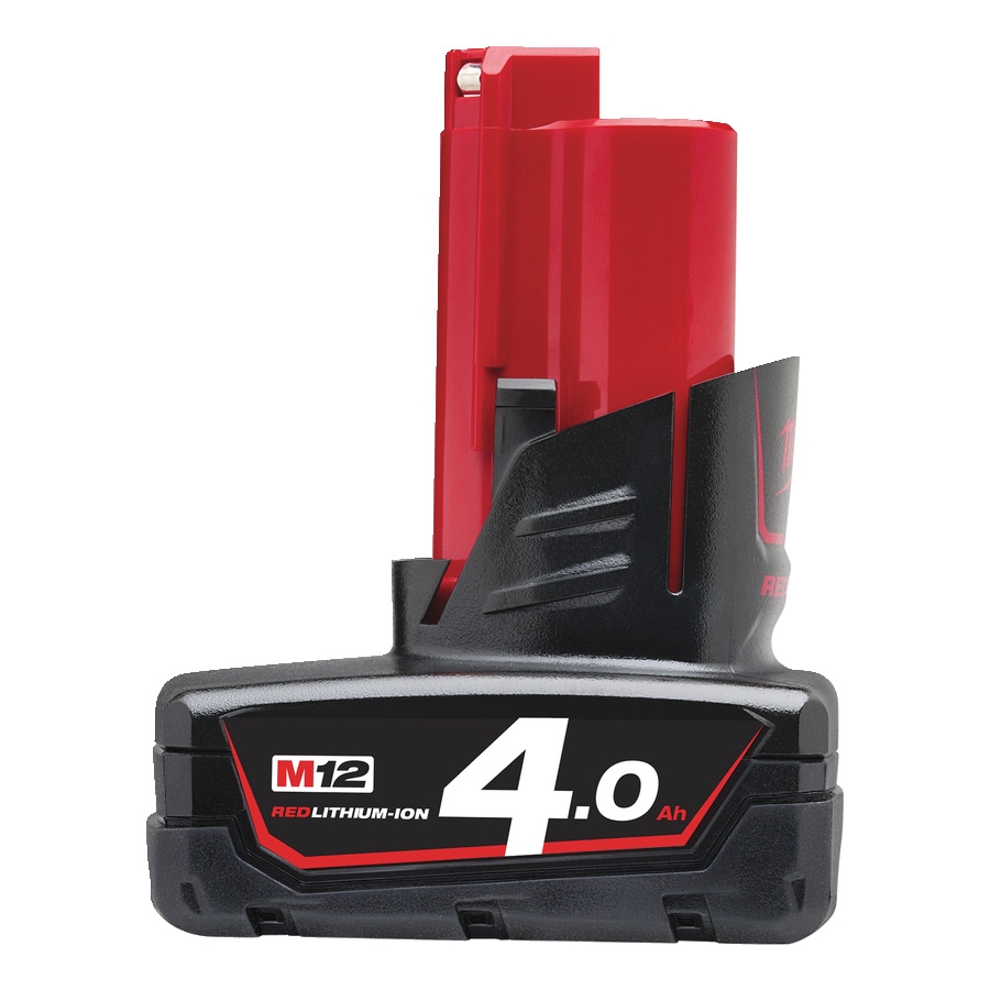 Milwaukee Accesorios 4932430065 M12 B4 Batería M12 12v 4.0ah rojo Li-Ion
