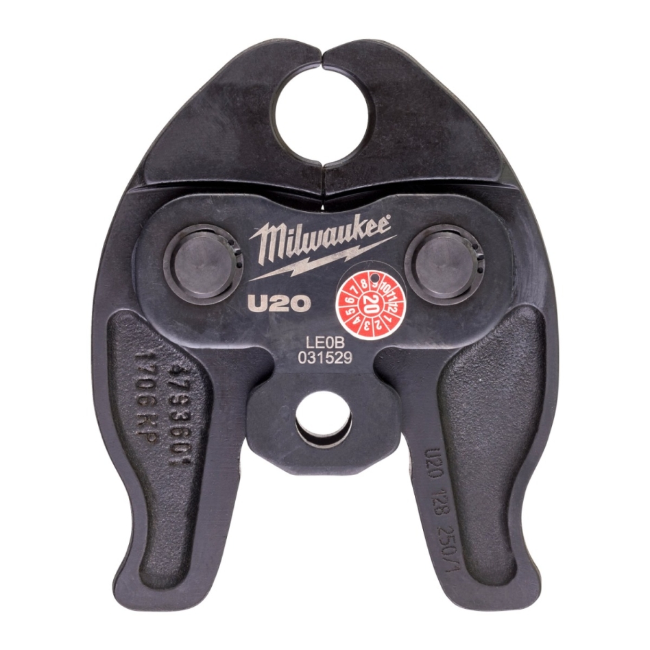 Milwaukee Accesorios 4932430297 J12-U20 Mordaza de prensado para alicates de prensado M12 HPT 12V