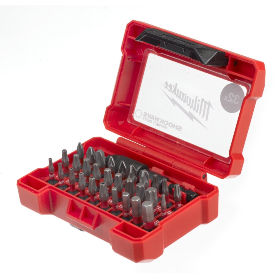 Milwaukee Accesorios 4932464240 Juego de puntas SHOCKWAVE (32 piezas)