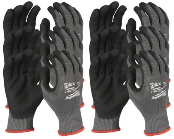 Milwaukee Accesorios 4932471624 Guantes de trabajo de inmersión Clase de corte 5/E 12 pares Talla 10/XL