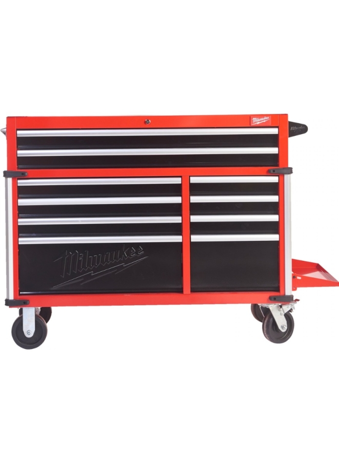 Milwaukee Accesorios 4932478852 SRC46-1 Carro de herramientas de acero de 46"/117 cm con 10 cajones