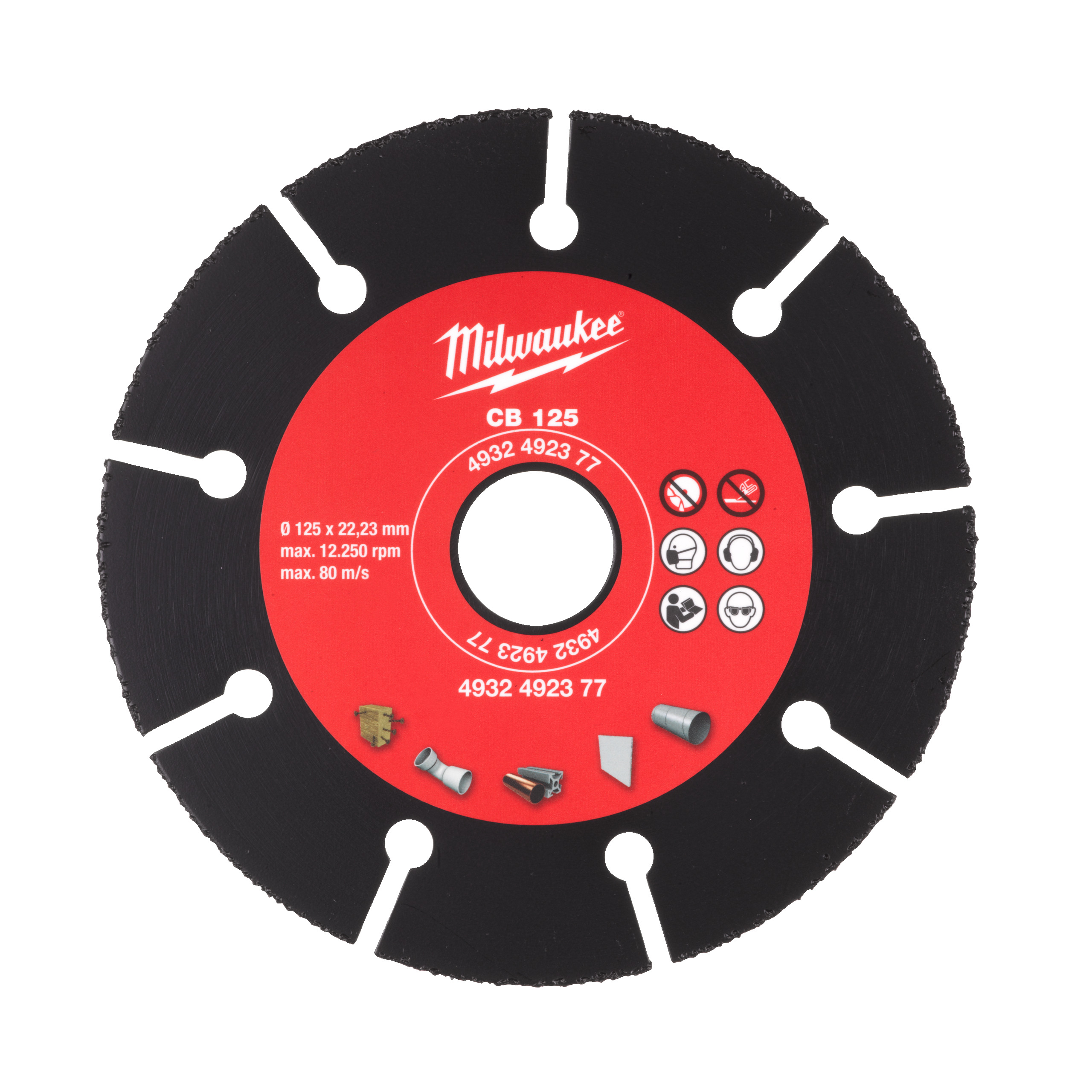 Milwaukee Accesorios 4932492377 Disco de corte Carburo 125 mm