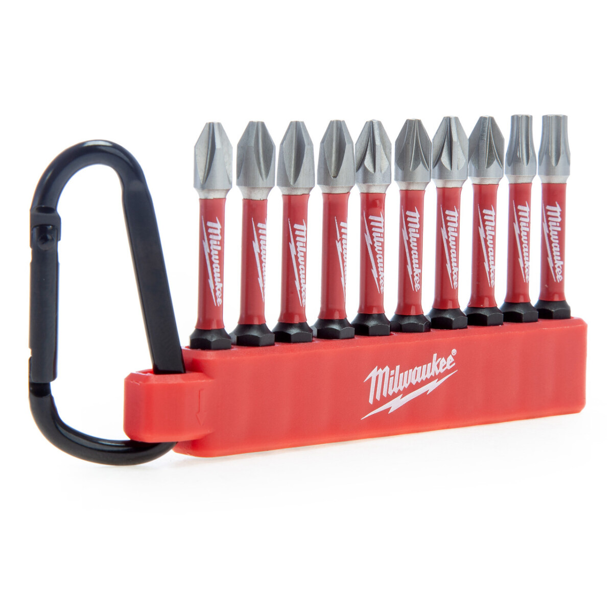 Milwaukee Accesorios 4932492939 Juego de 10 puntas de mosquetón