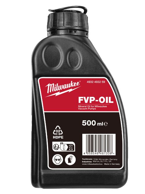 Milwaukee Accesorios 4932493259 VP-OIL1 Aceite mineral para bomba de vacío 500 ml
