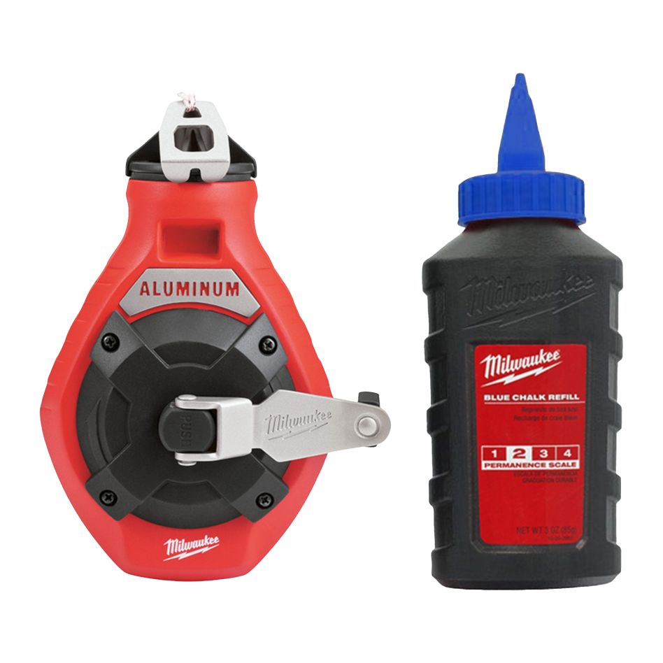 Milwaukee Accesorios 4932493814 Tiza línea molino 30M línea estrecha incl. tiza azul