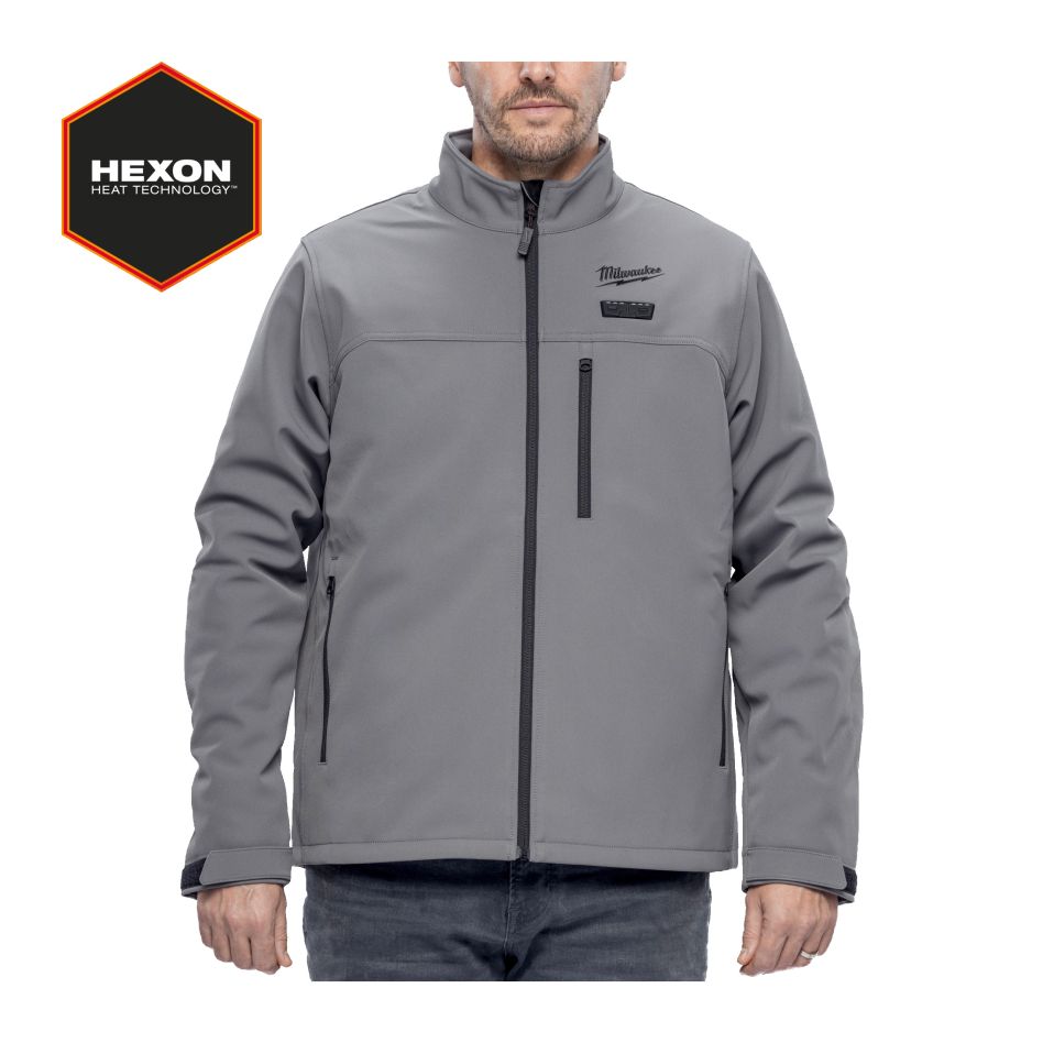 Milwaukee Accesorios 4932493827 M12 premium Chaleco térmico gris L sin batería ni cargador en caja