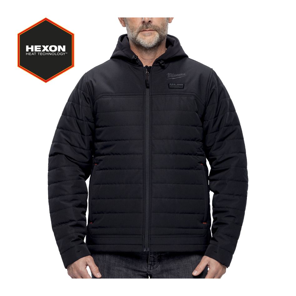Milwaukee Accesorios 4932493839 Chaqueta calefactable M12 Negro L sin batería ni cargador en caja