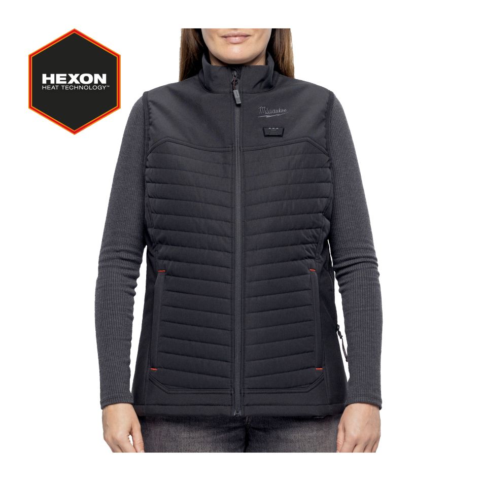 Milwaukee Accesorios 4932493853 M12 Chaleco Térmico Señoras Negro M excl. batería y cargador en caja