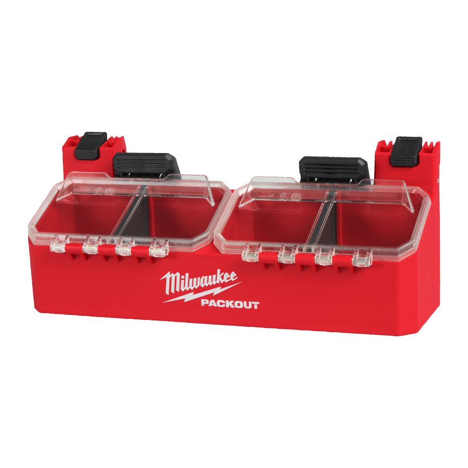 Milwaukee Accesorios 4932500148 PACKOUT de montaje lateral con dos contenedores