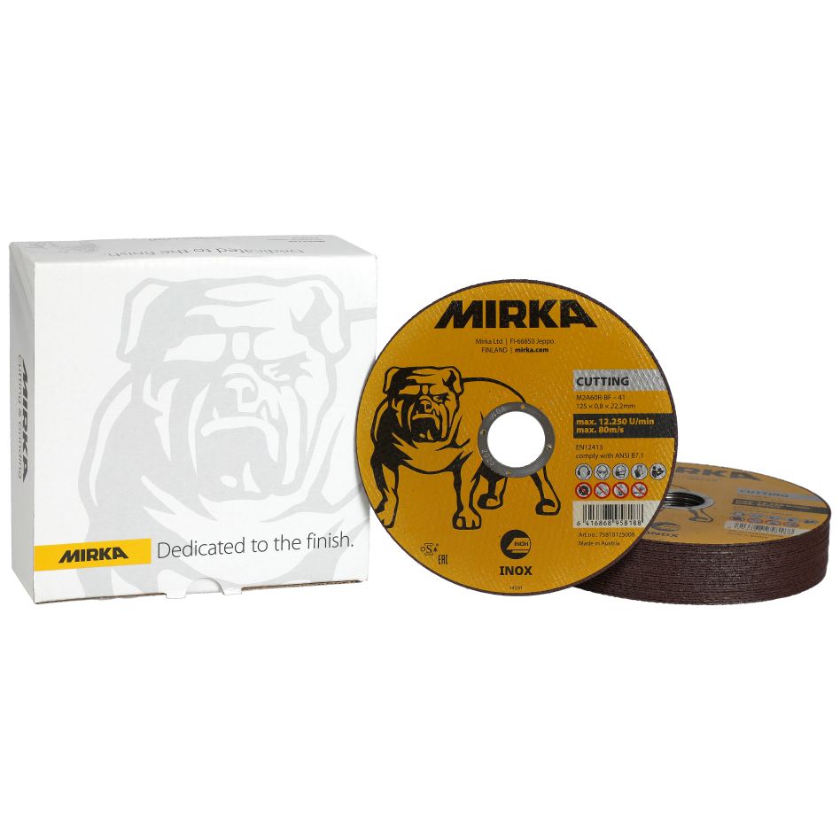 Mirka Accesorios 75810125008 Disco de corte 125x0,8x22,2mm M2A60R-BF Inox