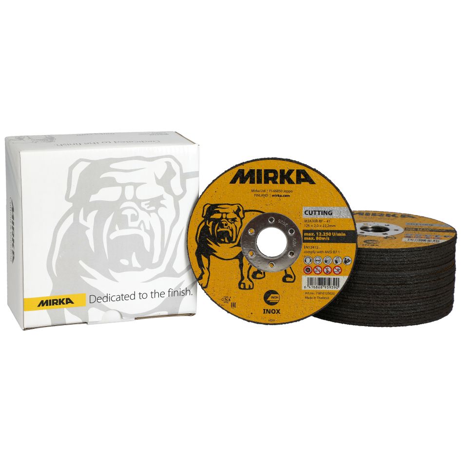 Mirka Accesorios 75810125020 Disco de corte 125x2,0x22,2mm M2A30R-BF Inox