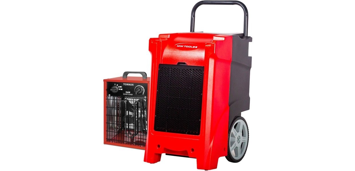 MW-Tools 722313831 BDP90WEL Secadora de construcción PE 90L/día + WEL33