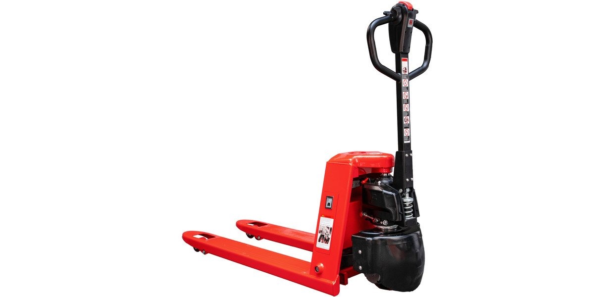 MW-Tools 751989123 TPL1503E Transpaleta eléctrica 1,5T con batería 20Ah