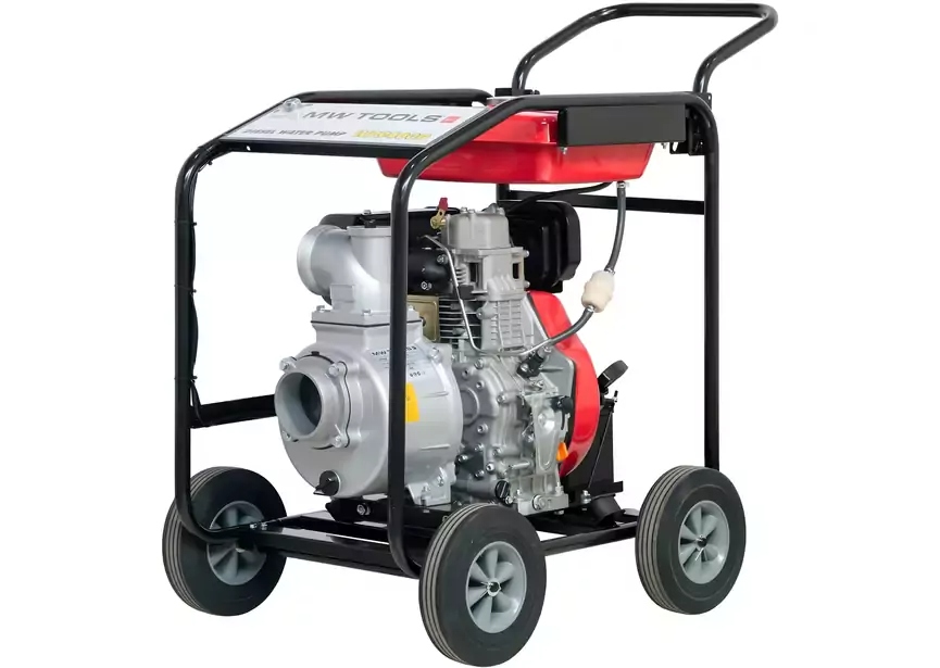 MW-Tools 724562279 WP9400D Bomba de agua 4" - 96.000 L/h - 10 CV diesel - arranque el&eacute;ctrico