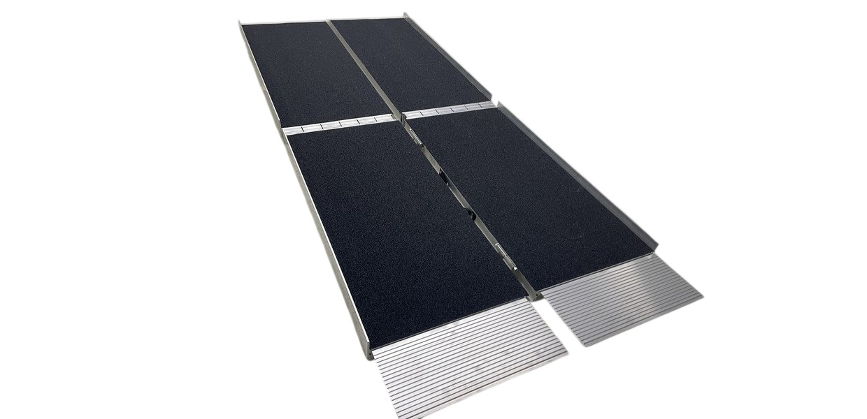 MW-Tools 754751855 ARP20210 Rampa de aluminio para silla de ruedas 4 pliegues 350kg 2100x740mm