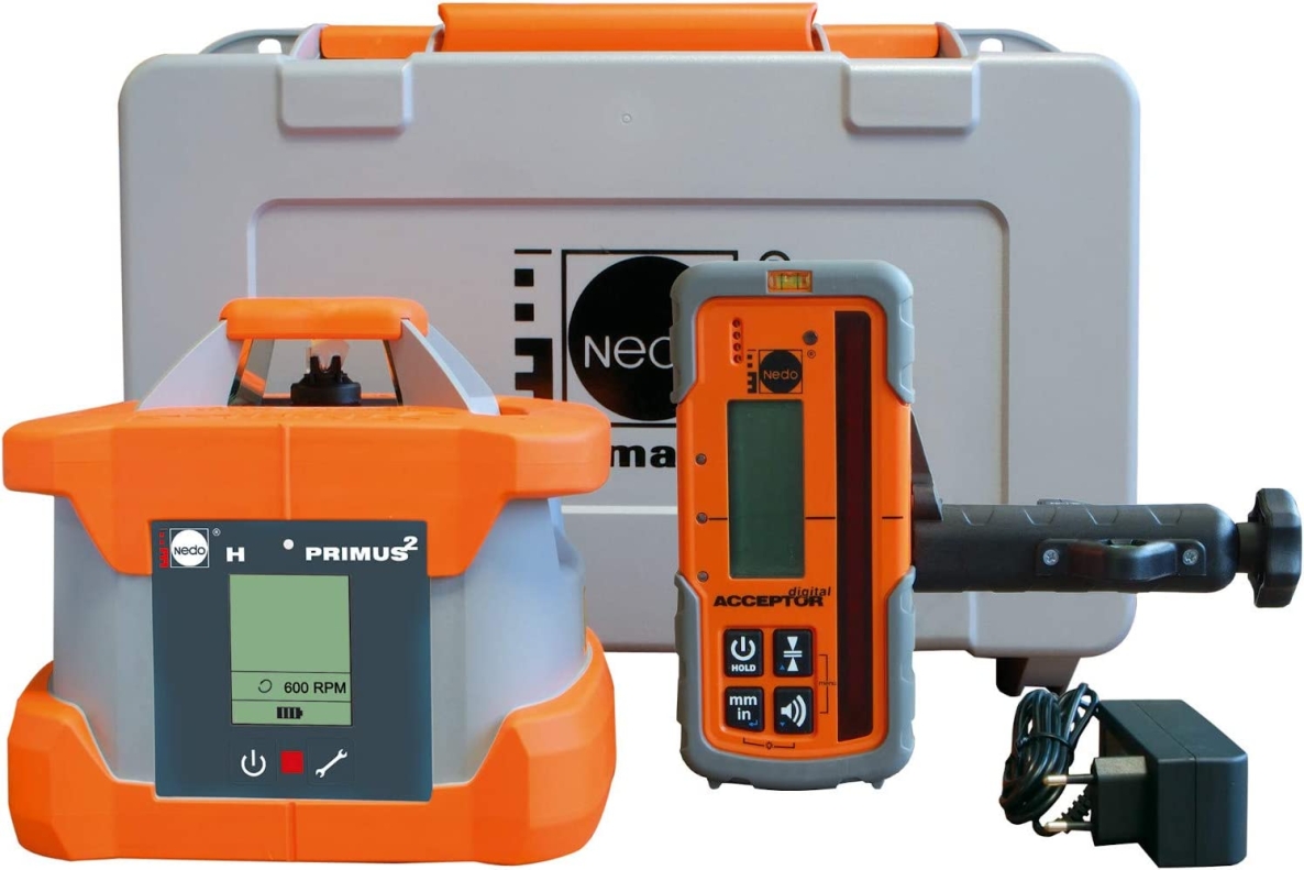 Nedo 472022 Láser de construcción Primus2 H + Receptor digital