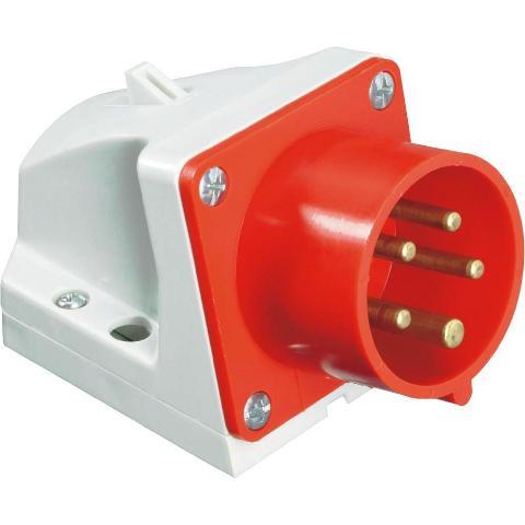 PCE 45.020 Dispositivo-WCD de montaje en superficie 32A - 400V - 4P - IP44 - 6h - rojo