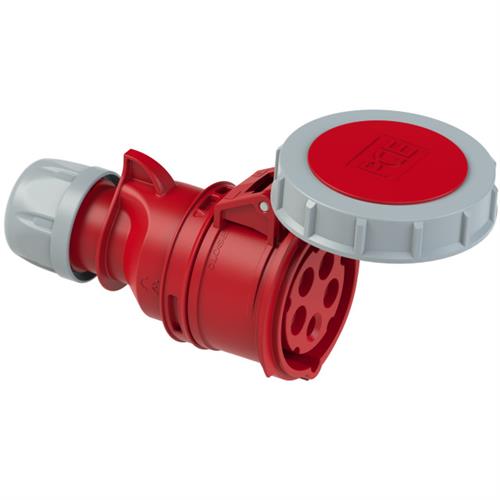 PCE 42.032 Clavija de acoplamiento CEE 16A - 400V - 5P - IP67 - 6h - rojo