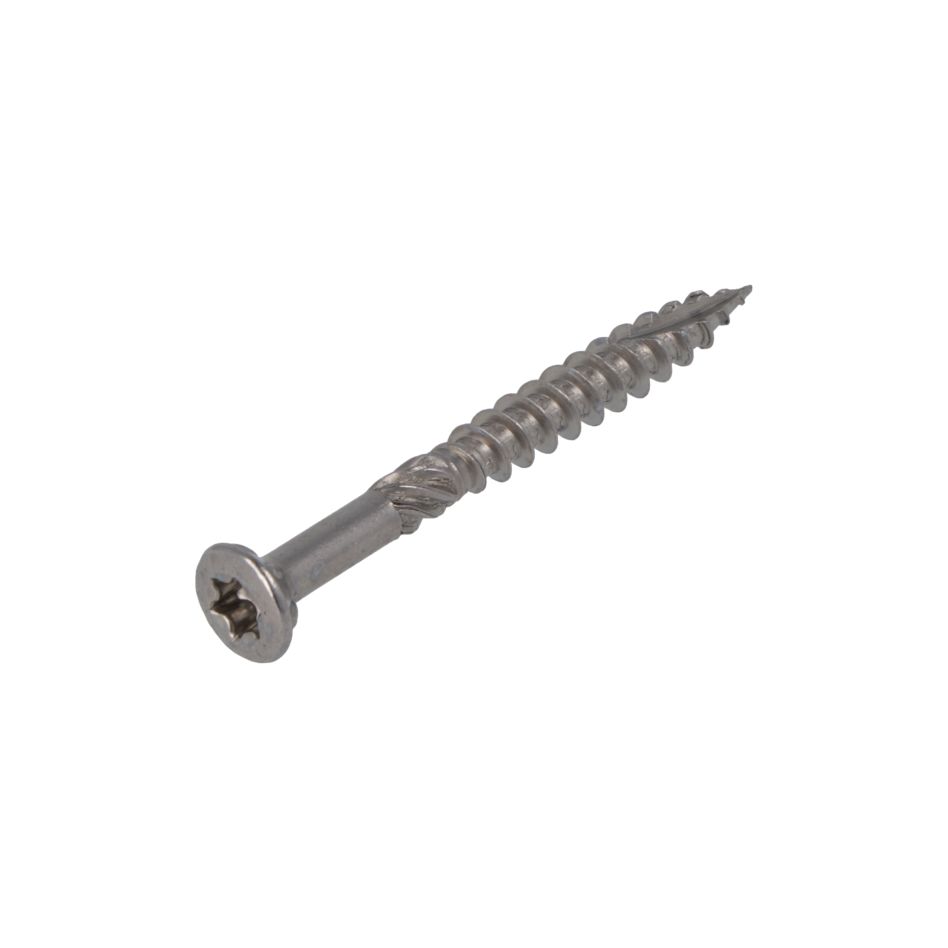 Proftec 5207.31.26201 Tornillo para madera de jardín RVS-410 LK +Punta de corte TX-20 4,0 x 70/42 mm - 200 piezas