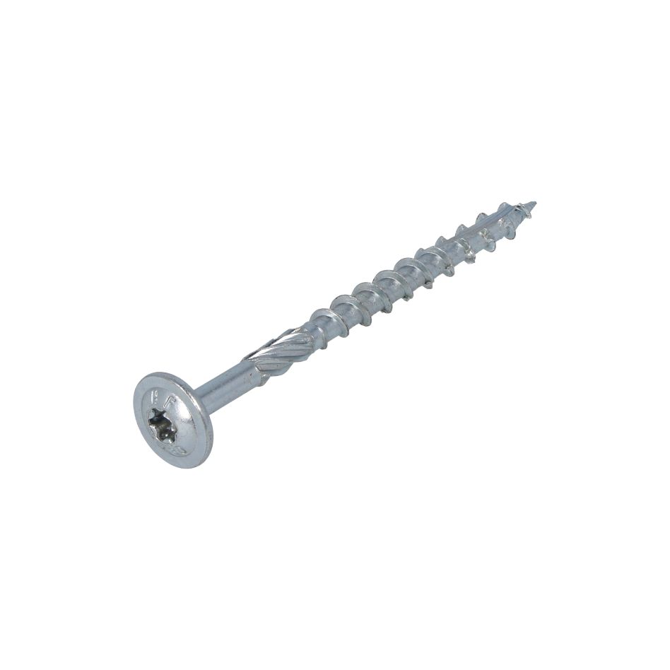 Proftec 5212.01.51201 Tornillo para construcción de madera VZ TK +Punta de corte TX-30 6,0 x 160/80 mm - 50 piezas