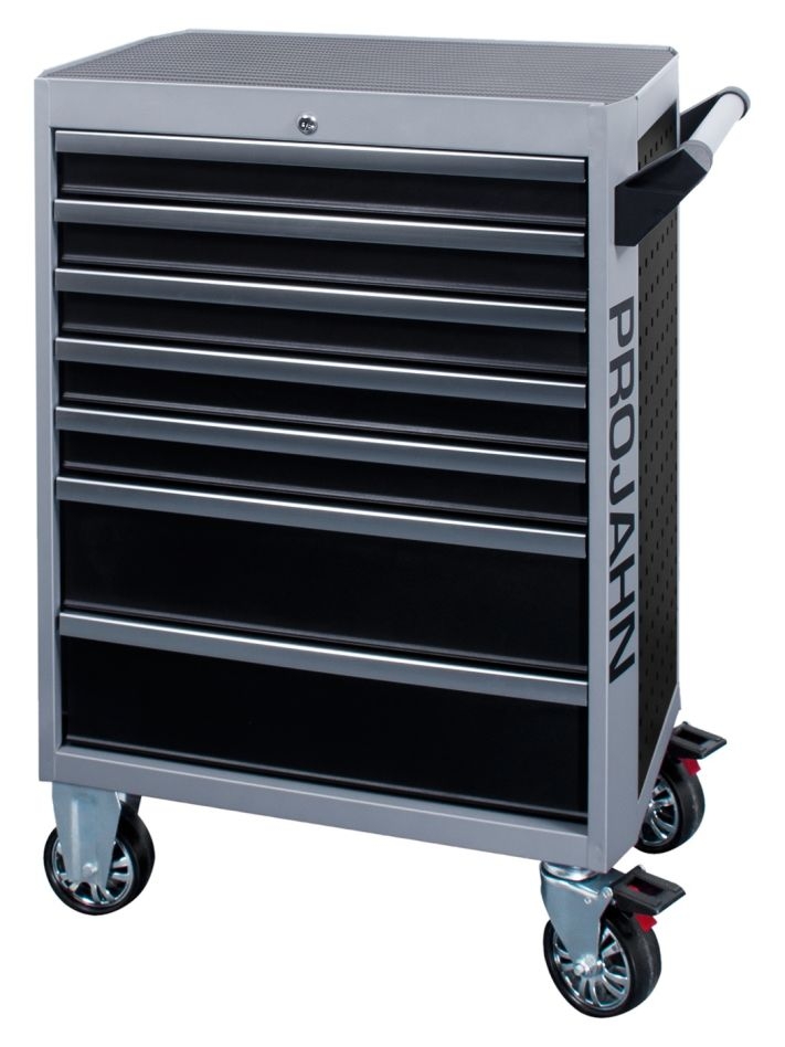 Projahn 5501-291 Carro de taller GALAXY con 7 cajones, 229 piezas. Equipo Proficraft negro / gris plata