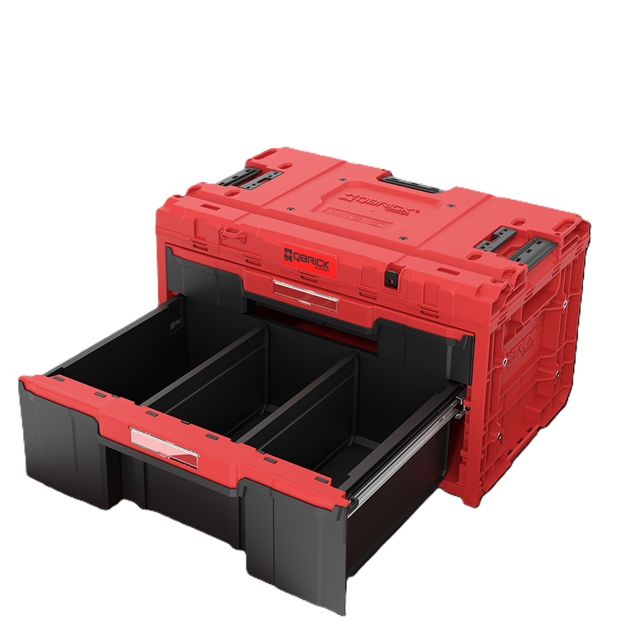 QBrick SKRQONED2PCZEPG001 System ONE DRAWER 2 PLUS TOOLBOX 2.0 RED ULTRA HD CUSTOM Maletín de herramientas