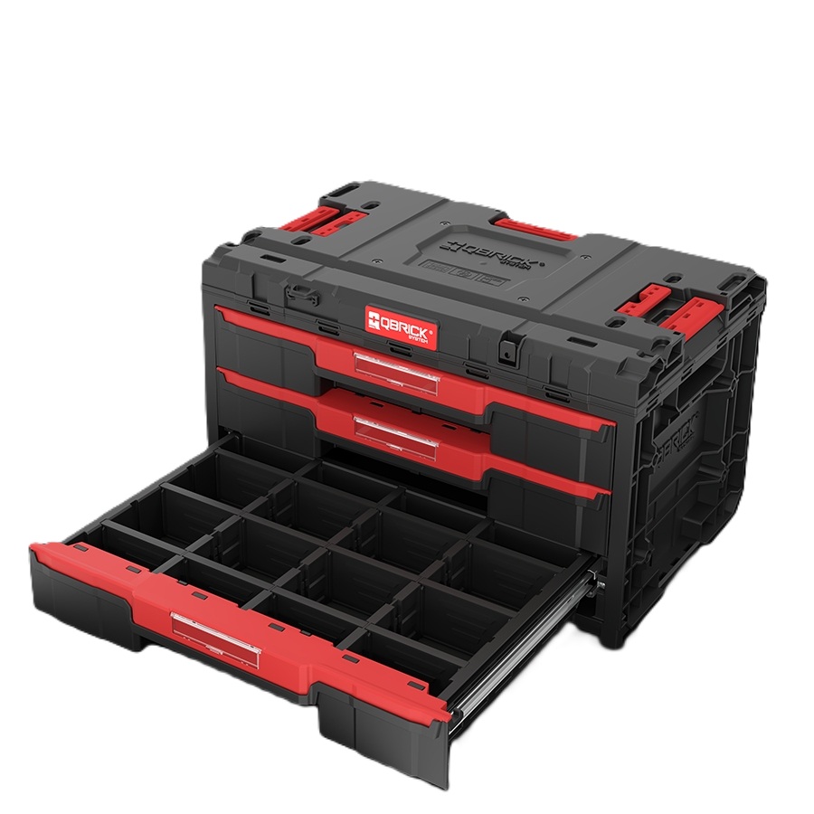 QBrick SKRQONED3CZAPG001 Una caja de herramientas con 3 cajones Caja de herramientas 2.0