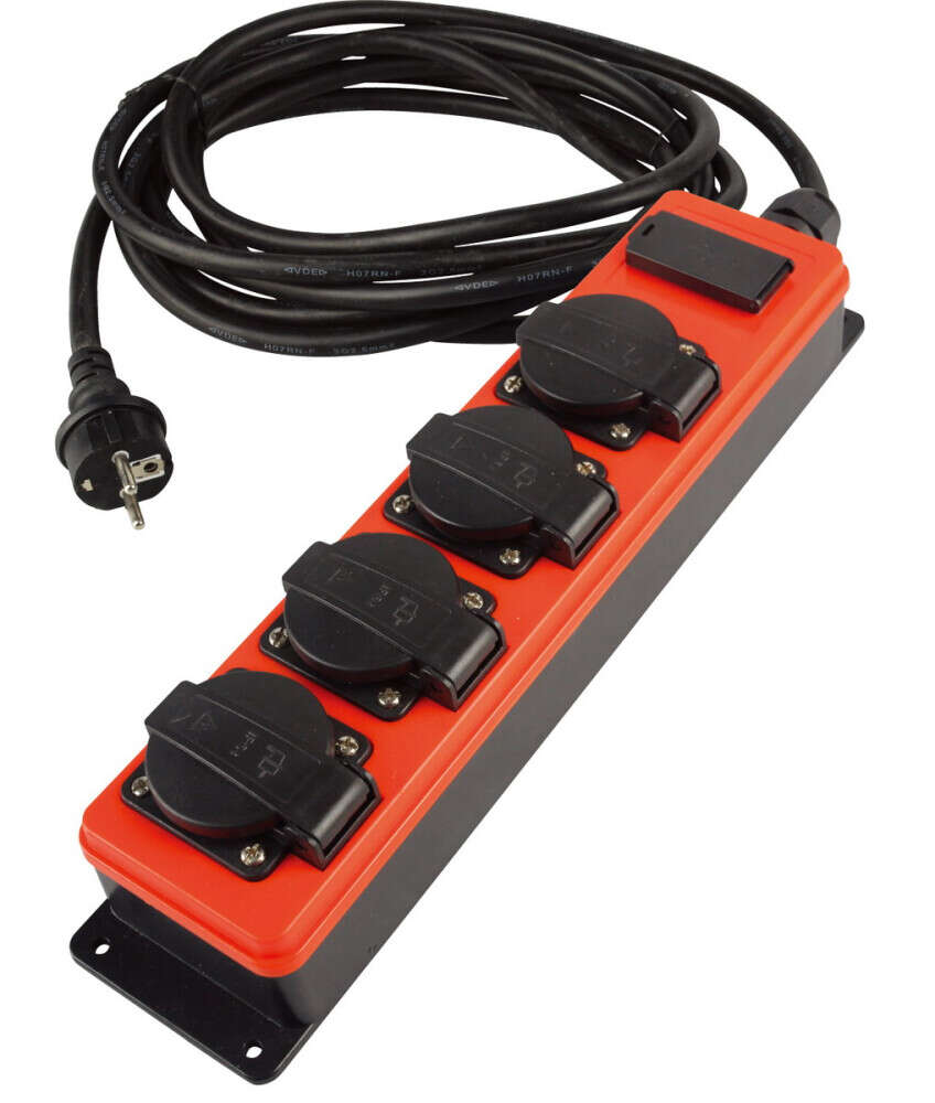 QwattPro 2561027 Caja de derivaci&oacute;n SocketMaster 4xRA USB 5 m 3G2,5 H07RN-F