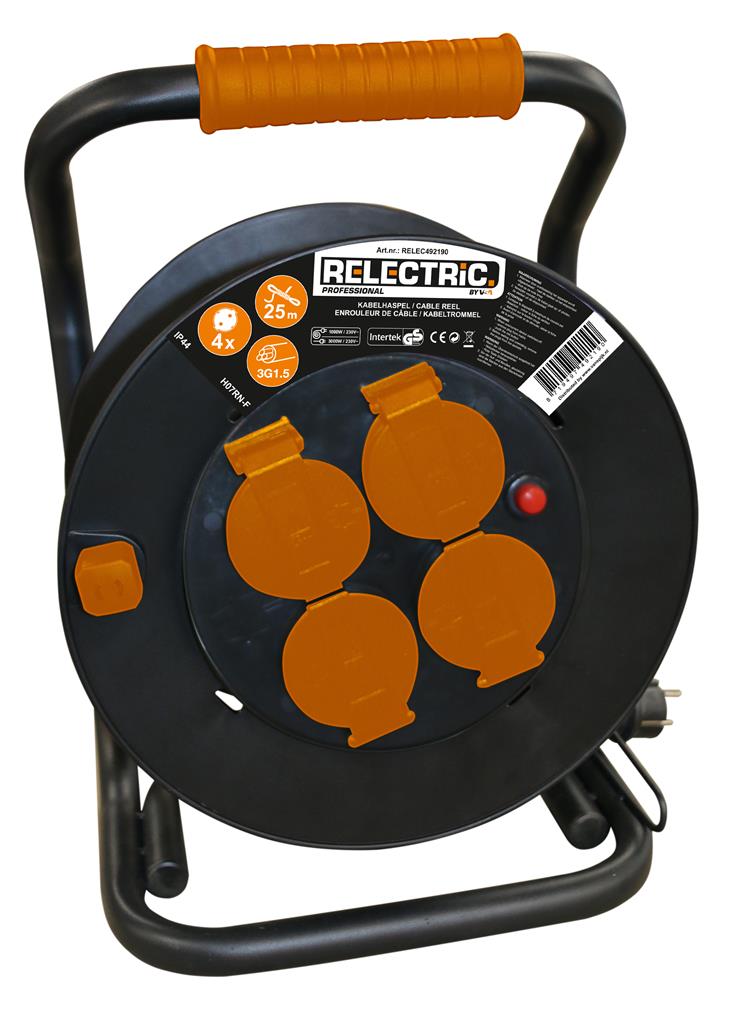 Relectric RELEC493111 PRO Carrete de cable 40 mtr IP44 3 x 2,5 mm