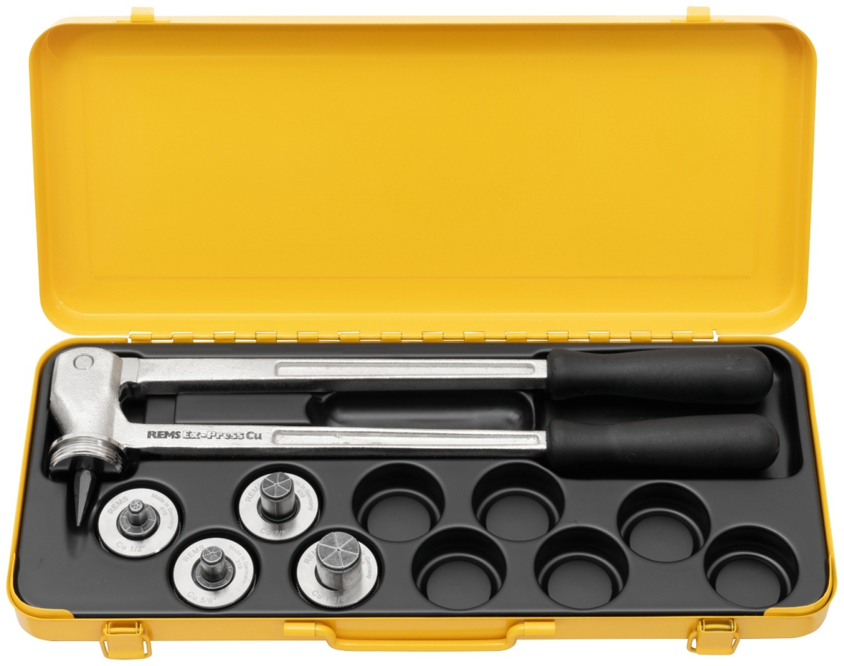 Rems 150018 R Ex-Press Cu Set 1/2-5/8-7/8-1 1/8 Tapón de tubo manual