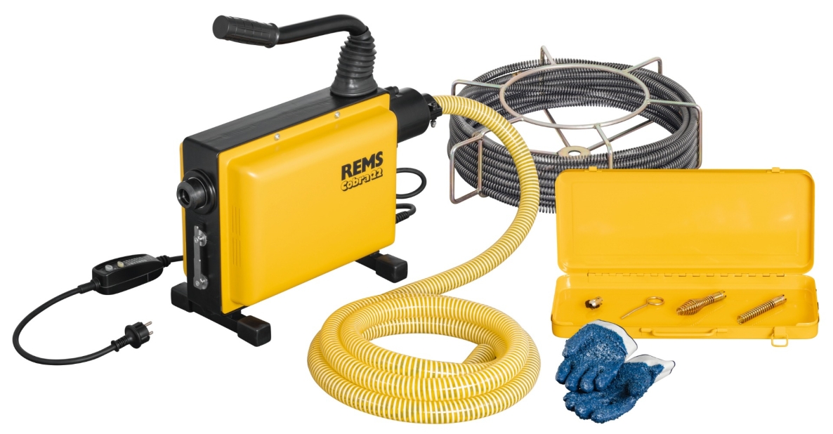 Rems 172010 R220 Desatascadora eléctrica de tuberías Cobra 22 Set 16