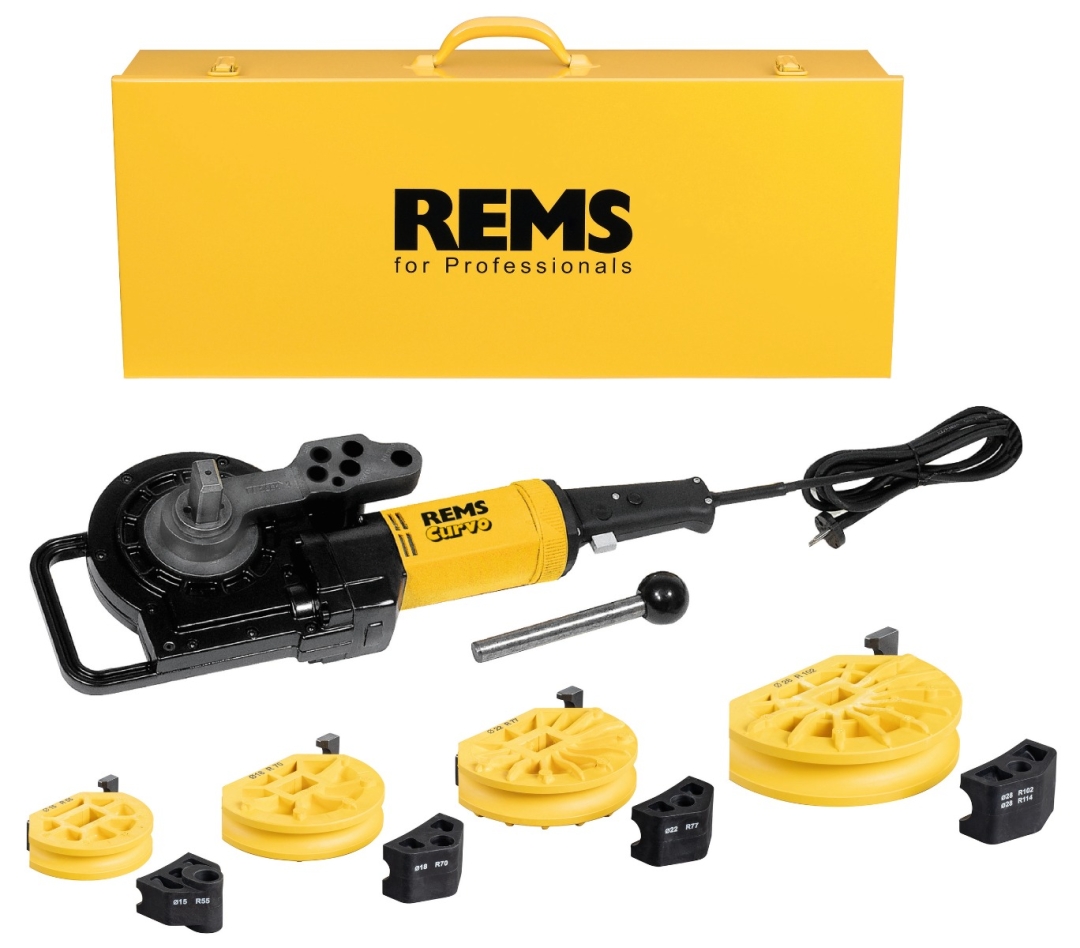 Rems 580027 R220 Curvo Set 15-18-22-28 Curvatubos eléctrico