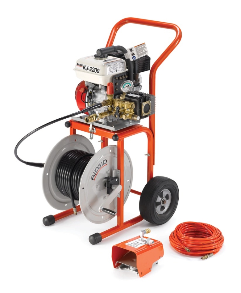 Ridgid 63882 KJ-2200-C Limpiadora de alta presión de gasolina Limpiadora de alcantarillas 32-150 mm