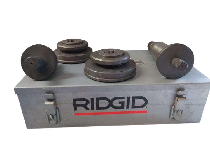 Ridgid Accesorios 48412 Juego de ranuras de rodillos para 1" Sch 10/40 y 1 1/4"-1 1/2" Sch 10/40 con maletín de transporte