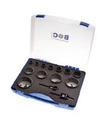 Bohrcraft 19001330014 RLS14 Juego de sierras de corona de 14 piezas HSS bimetálicas todoterreno