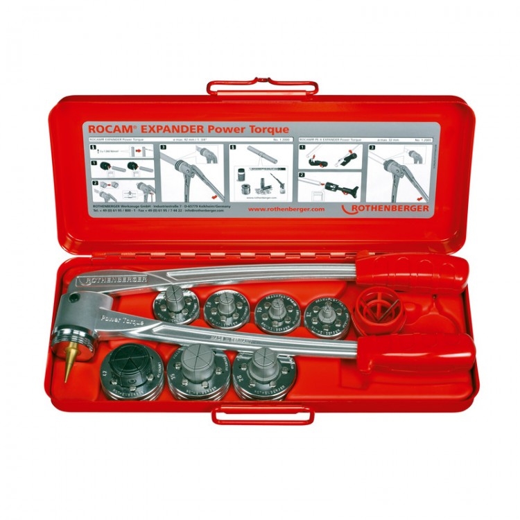 Rothenberger 12324 ROCAM EXPANDER EPT Set 1/2 - 5/8 - 7/8 - 1.1/8"