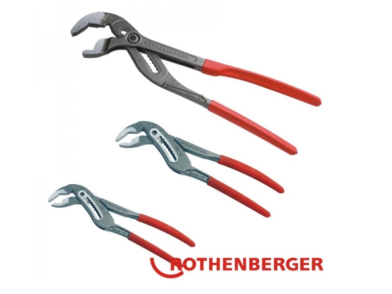 Rothenberger 1000001068 Juego de alicates para bombas de agua ROGRIP M 7'''' y 10'''' y XL