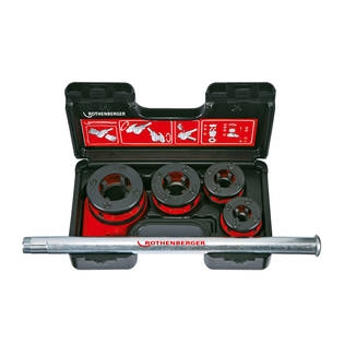 Rothenberger Accesorios 070790X Super Cut-Set BSPT R,3/8-1.1/4"" Juego de corte de rosca en maletín