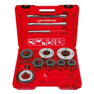 Rothenberger Accesorios 070892X Super Cut-Set BSPT R,1/2-2" Juego de corte de rosca en maletín