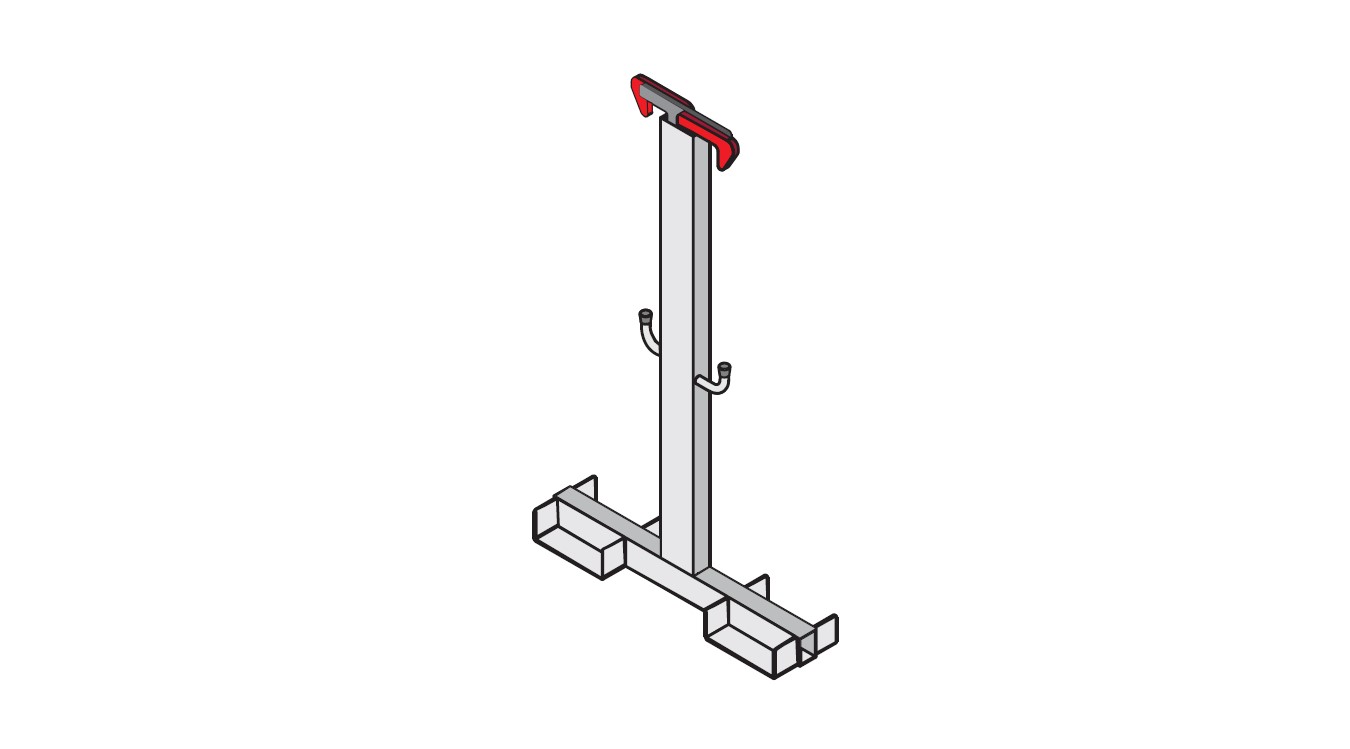 RSS 43830001 Sistemas de seguridad para tejados protección de borde de tejado plano compacto - vertical
