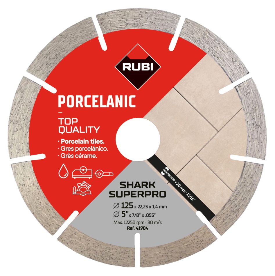 Rubi 41904 SHARK 125 SUPERPRO Hoja de sierra diamantada 125mm