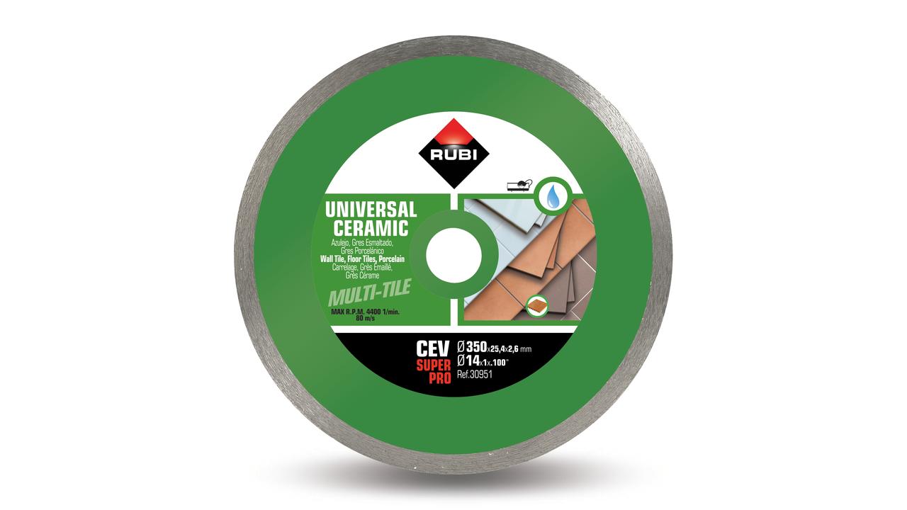 Rubi 30946 CEV-200 Superpro 200 mm x 25,4 mm Sierra continua de cerámica